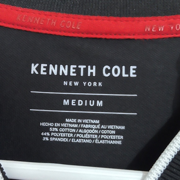 Kenneth Cole New York’s Men’s White & Black Striped Casual Shirt Sz-M - Picture 4 of 5